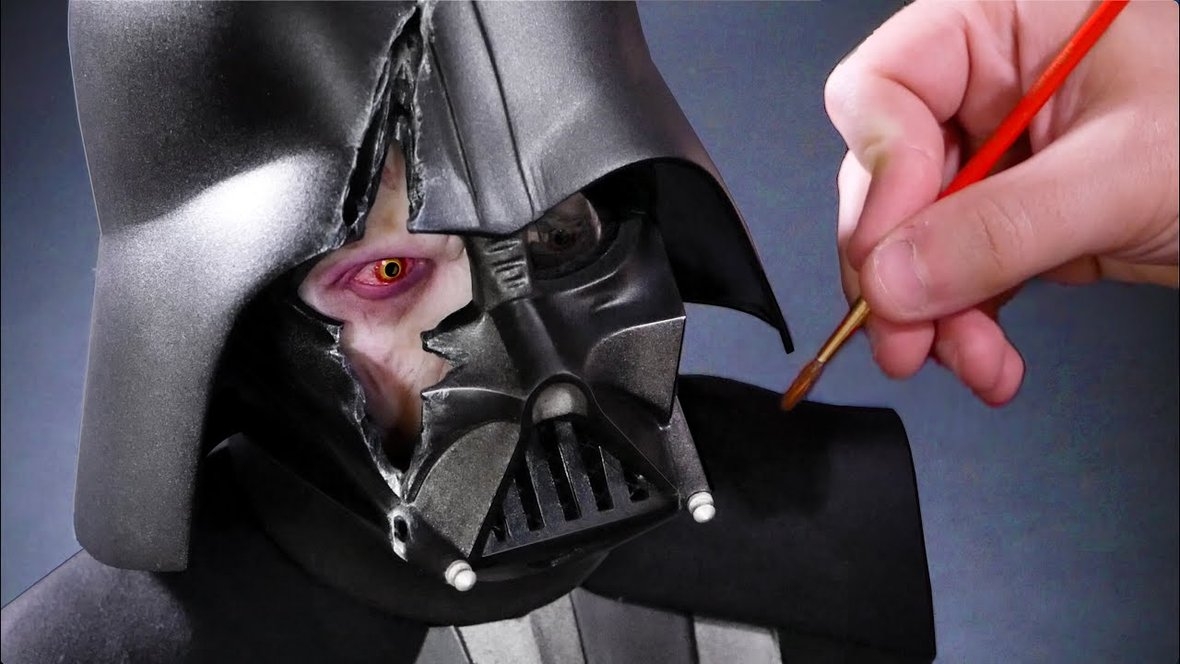 Youtuber stworzył rzeźbę Dartha Vadera z uszkodzonym hełmem