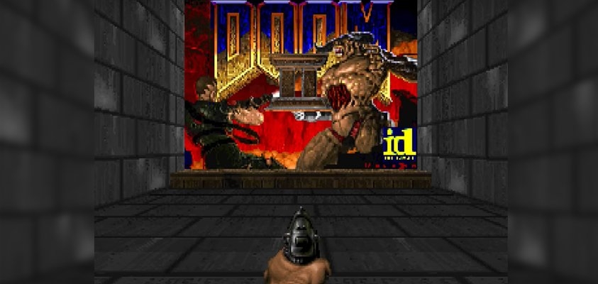 Doom został uruchomiony w Doomie 2. Zastępuje teksturę ściany