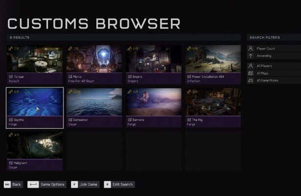 Halo 5 na PC i XBO doczekało się przeglądarki serwerów