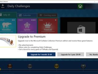 Pasjans w&nbsp;Windowsie 10 ma&nbsp;reklamy, które można wyłączyć za&nbsp;pieniądze