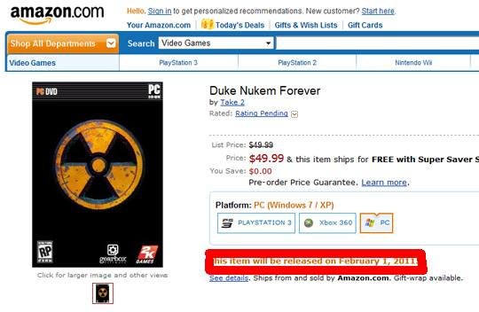 Duke Nukem Forever: Premiera za mniej niż sześć miesięcy?