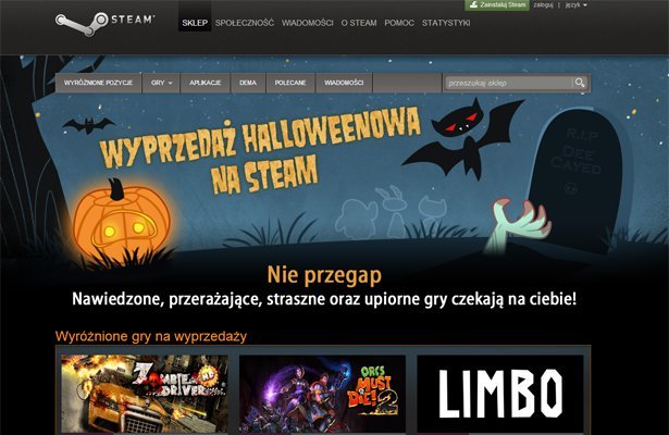 Wielka halloweenowa wyprzedaż na Steamie (29.10-01.11)