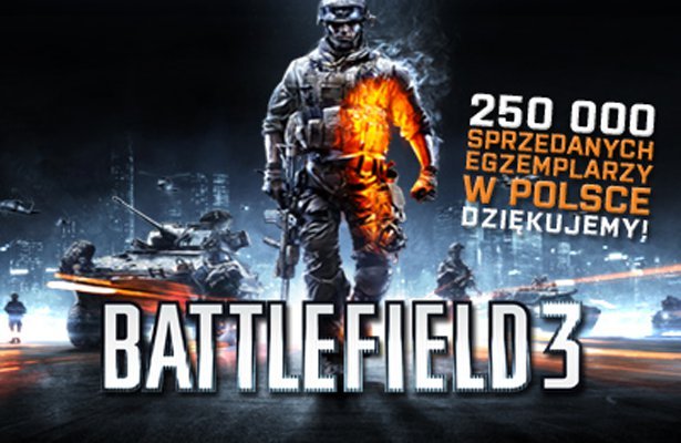 Battlefield 3: Ćwierć miliona sprzedanych egzemplarzy w Polsce!