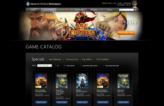 Games for Windows Live Marketplace czeka operacja plastyczna