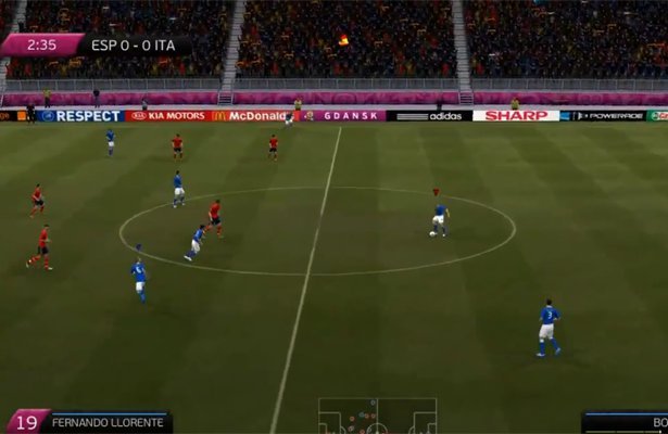 UEFA Euro 2012: Blisko pół godziny gameplayu. Z meczem w Gdańsku! [WIDEO]