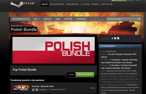 Polish Bundle: Zestaw polskich gier na Steamie! [UPDATE]