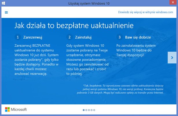 Koniec bezpłatnej aktualizacji do Windowsa 10
