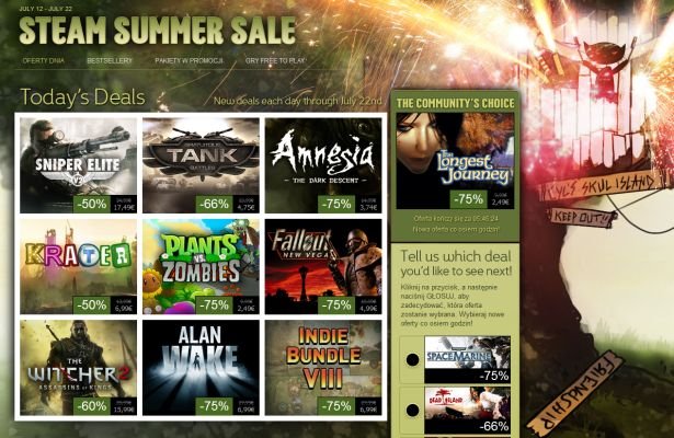 Steam Summer Sale: Ósmy dzień wyprzedaży!