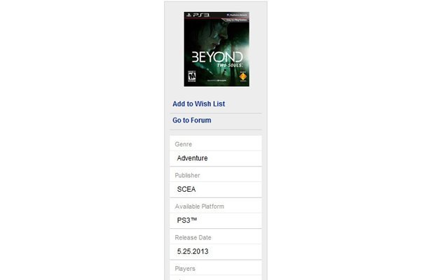 Beyond: Two Souls ? Wyciekła data premiery
