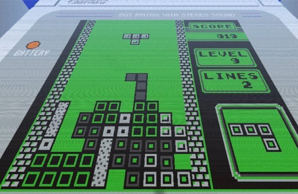 Minecraft: Wirtualny GameBoy z Tetrisem [WIDEO]