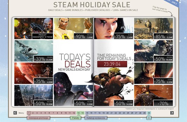 Świąteczna wyprzedaż na Steamie – dzień 8