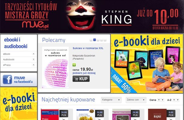 Muve.pl to już nie tylko gry. E-booki, audiobooki i e-prasa w ofercie sklepu