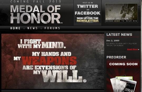 Medal of Honor: Jest oficjalna strona, data premiery i (już?) zamówienia przedpremierowe