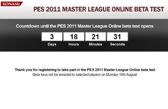 Pro Evolution Soccer 2011: Zapisy na betę trwają, szczęściarzy (może ciebie?) poznamy w poniedziałek