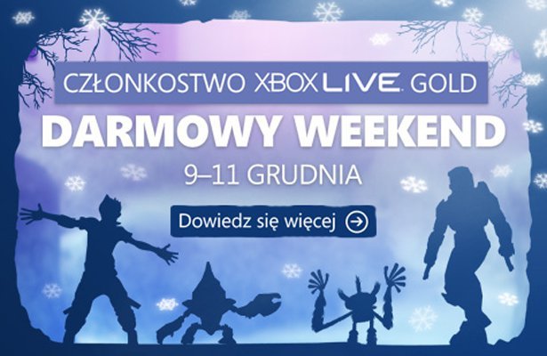 Xbox Live: Złote konto za darmo dla wszystkich. Tylko w ten weekend!