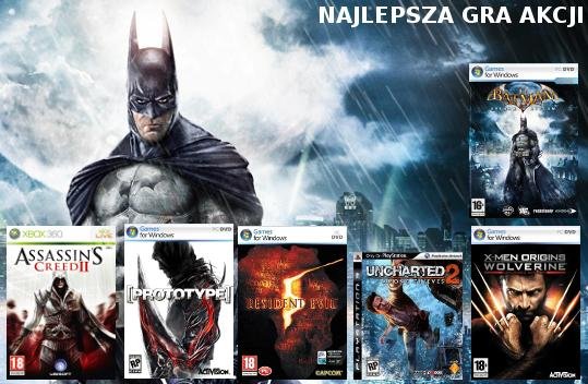 Najlepsze gry 2009: Najlepsza gra akcji ? nominacje