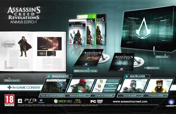 Assassin´s Creed: Revelations – zawartość edycji Animus i wydanie Ultimate [WIDEO]
