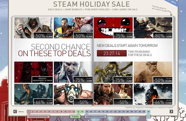 Świąteczna wyprzedaż na Steamie – dzień 7
