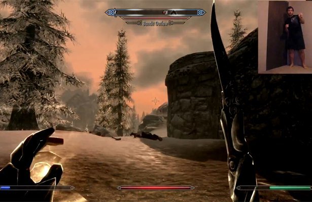 The Elder Scrolls V: Skyrim i Kinect. To naprawdę działa! [WIDEO]