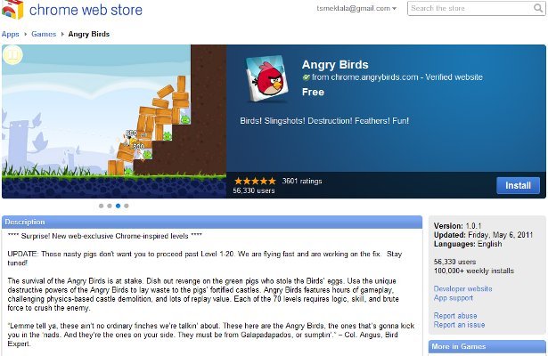Angry Birds: Inwazja ptactwa na Google Chrome