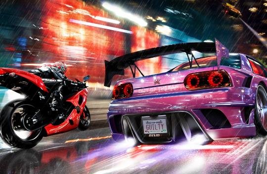 Co to jest? Podobno nowy Need for Speed, Out of the Law. Zaraz, z… motocyklami?!?! [UPDATE: To ściema]