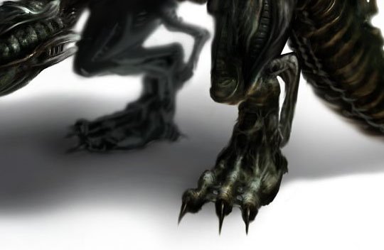 Dwa arty z Aliens RPG, czyli jak z pięknego Obcego zrobić ohydne niewiadomoco