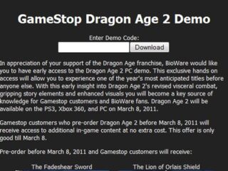 Dragon Age II: Jednak będzie demo? [UPDATE]