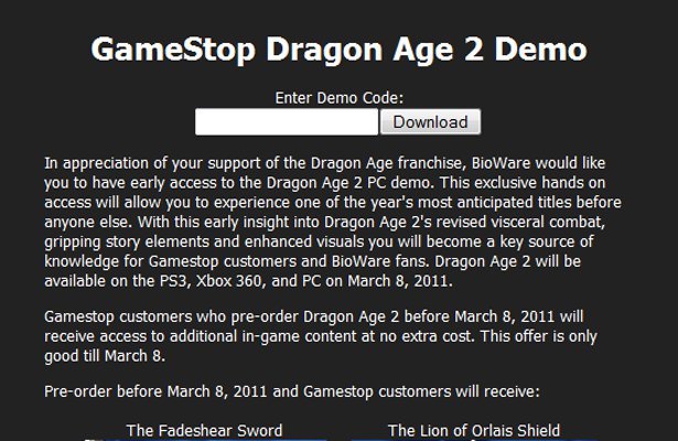 Dragon Age II: Jednak będzie demo? [UPDATE]