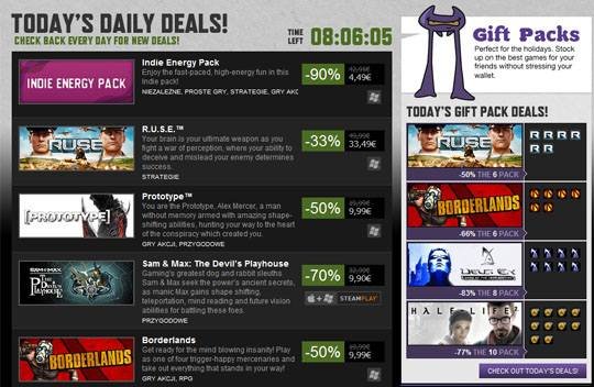 Wielka wyprzedaż na Steamie – dzień 1. Borderlands, Prototype, Alpha Protocol, Shank!