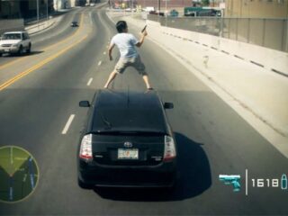 Poranek Freddiego Wonga. Jak w&nbsp;GTA… [WIDEO]