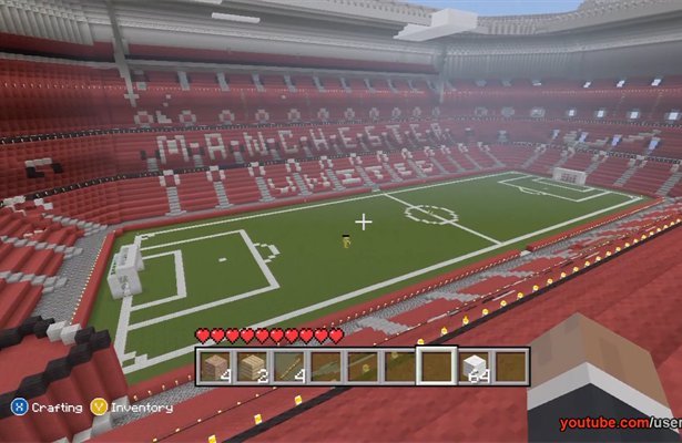 Minecraft: Replika Old Trafford, stadionu Manchesteru United, w wersji na X360 [WIDEO]