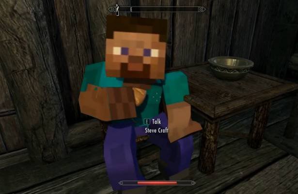 Skyrim Minecraft: Dwie najlepsze gry minionego roku ? teraz tworzą całość [WIDEO]