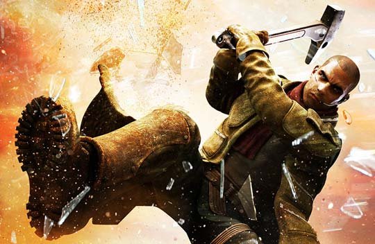 Red Faction: Guerilla na PC przesunięte