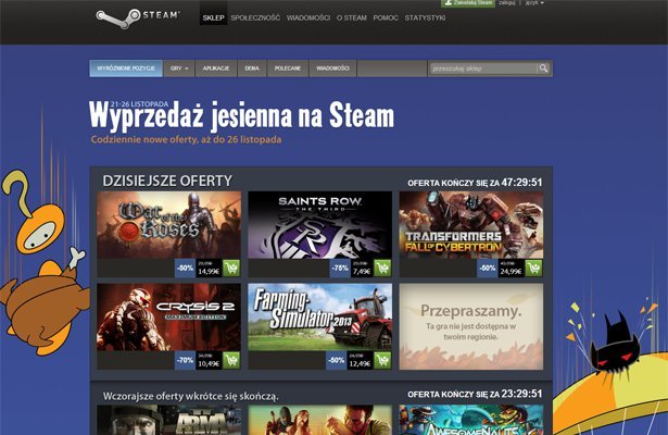 Jesienna wyprzedaż na Steamie ? dzień 3. Saints Row: The Third, Farming Simulator 2013