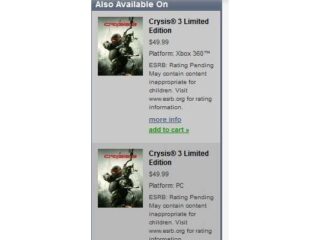Crysis 3: Wyciek z&nbsp;Origina ujawnia istnienie gry?