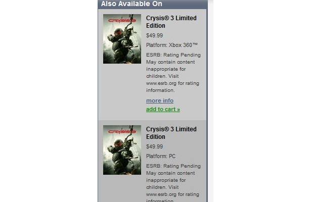 Crysis 3: Wyciek z Origina ujawnia istnienie gry?
