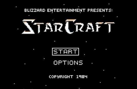 Jak wyglądałby StarCraft, gdyby wydano go w 1984 roku? Właśnie tak!