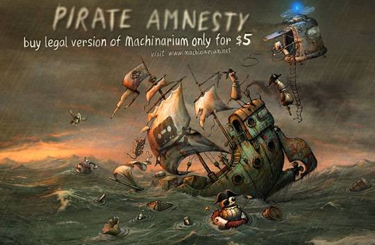 Machinarium: Niezwykła promocja połączona z ?amnestią dla piratów?