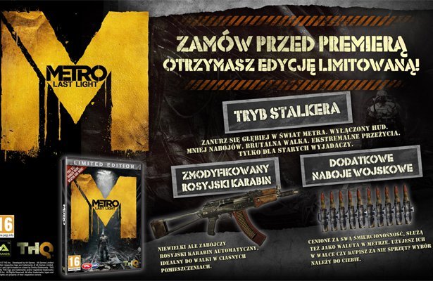 Metro: Last Light ? Edycja limitowana z trybem stalker bonusem przedpremierowym