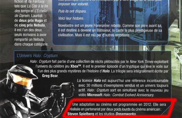Francuski wydawca „ujawnia” ekranizację Halo od Stevena Spielberga