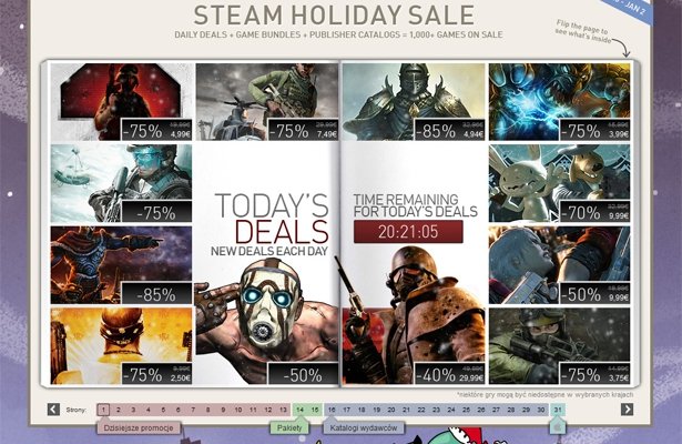 Świąteczna wyprzedaż na Steamie – dzień 5