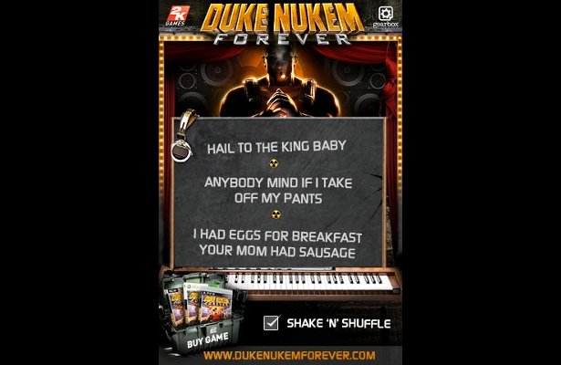 Duke Nukem Forever: Słynne teksty w Twojej kieszeni