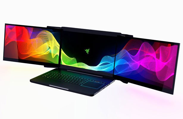 CES 2017: Razer pokazał prototyp laptopa z trzema ekranami [WIDEO]