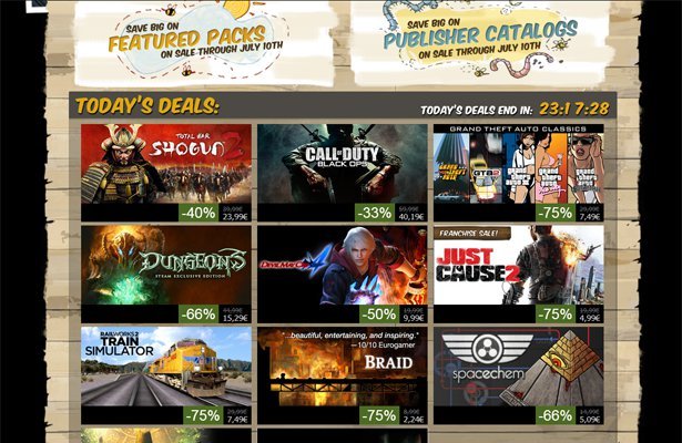 Wakacyjna wyprzedaż na Steamie – dzień drugi. Just Cause 2, GTA, Braid, Knights of the Old Republic