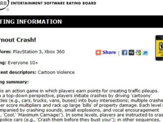 Burnout Crash: ESRB ujawnia nowe informacje o tajemniczej grze wyścigowej