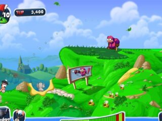 Worms Crazy Golf: Piłeczka, kijek, dopalacze i robaki [WIDEO]