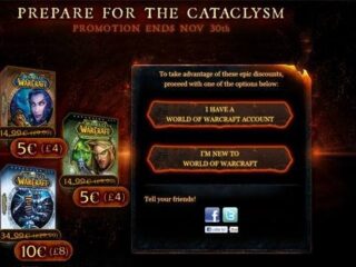 Wyprzedaż firmy Blizzard i&nbsp;serwisu GamersGate. World of Warcraft taniej!