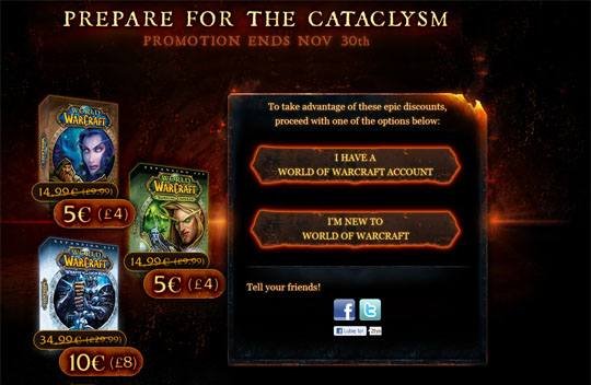 Wyprzedaż firmy Blizzard i serwisu GamersGate. World of Warcraft taniej!