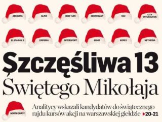 Kandydaci do&nbsp;„rajdu kursów na&nbsp;warszawskiej giełdzie”. Wśród nich – City Interactive!