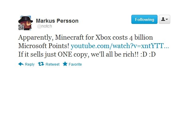 Minecraft na Xboksie – tylko 4 miliardy punktów, ktoś chętny?